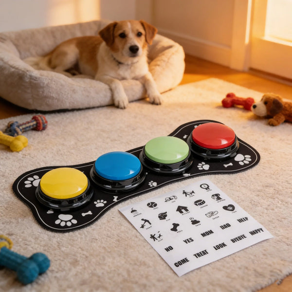 Talk-Time Dog Buttons Set